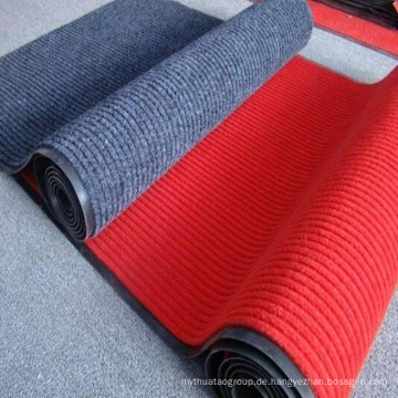 Doppelte Streifen-Teppichmatte mit PVC-Unterlage